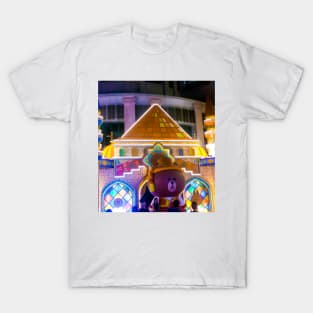 Santa Claus Teddy Bear Mosque Chinese Lantern T-Shirt